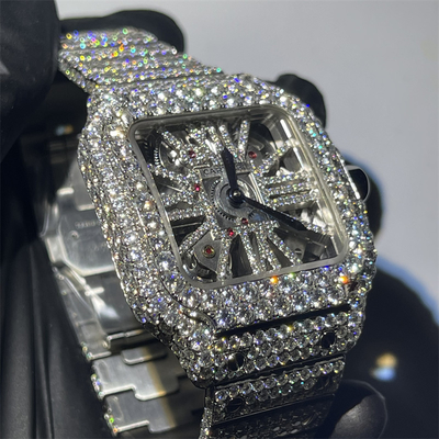 VVS Studded Moissanite Cartier Watch