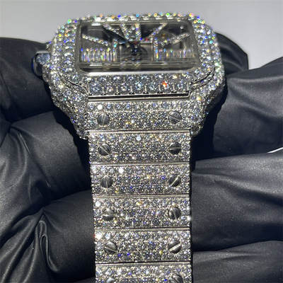 VVS Studded Moissanite Cartier Watch
