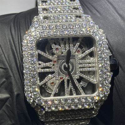 VVS Studded Moissanite Cartier Watch