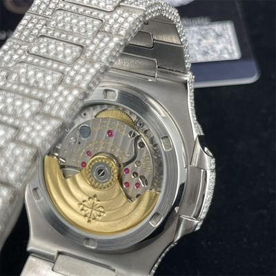 Studded Mechanical Moissanite Diamond Watch
