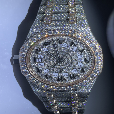 Millionaire Moissanite Ap Automatic Watch Custom Design Iced Out Moissanite Watch