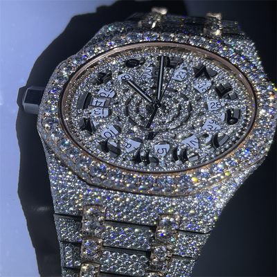 Millionaire Moissanite Ap Automatic Watch Custom Design Iced Out Moissanite Watch
