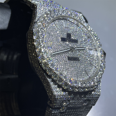 Luxury Brand Hip Hop Moissanite AP Watch Vvs Diamond Brilliant Cut