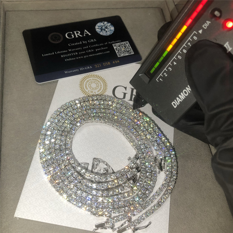 10k 14k 18k Moissanite Hip Hop Chains