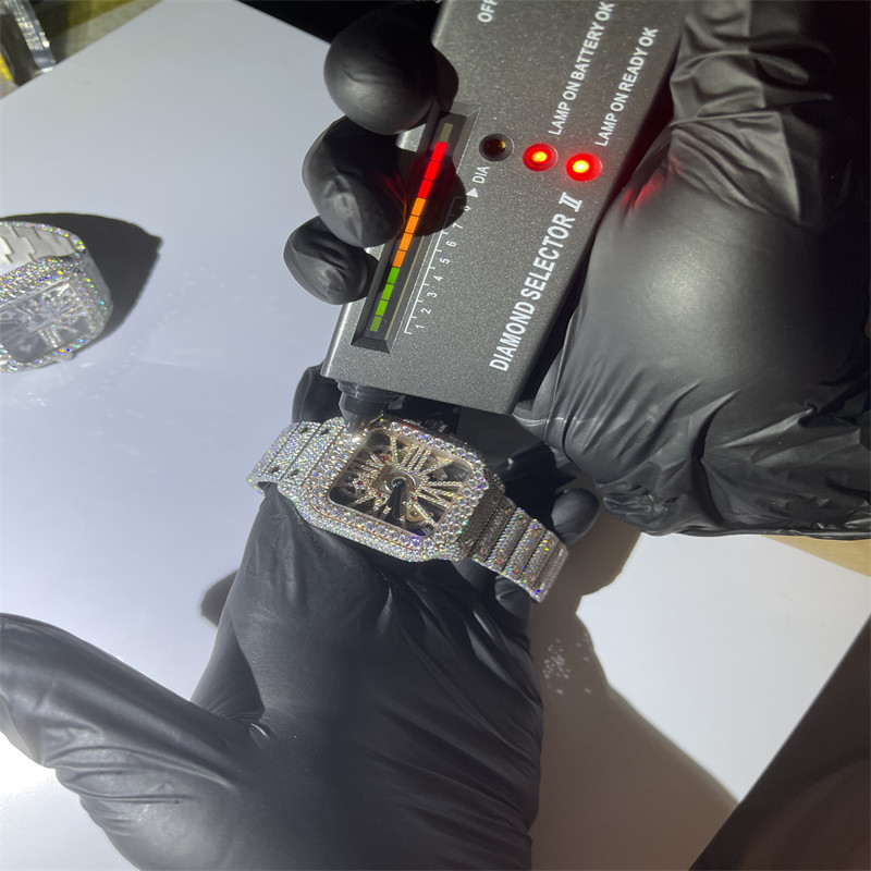 Jewelry Hip Hop Diamond Watches Bust Down GRA Hip Hop Diamond Watches