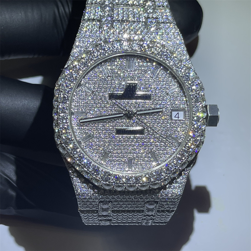 Luxury Brand Hip Hop Moissanite AP Watch Vvs Diamond Brilliant Cut